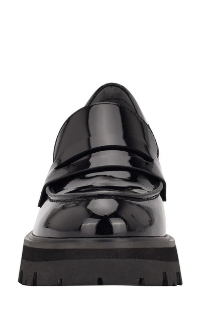 Marc Fisher Ltd Latika Platform Loafer In Black Patent