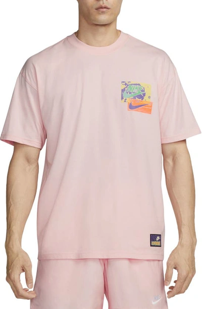 Shop Nike Max90 Festival Graphic T-shirt In Pink Bloom