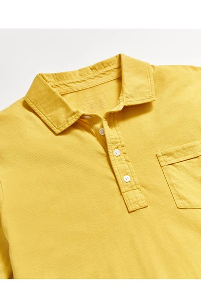 Shop Billy Reid Pensacola Organic Cotton Polo In Chartreuse