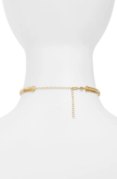 Shop Jennifer Zeuner Beverly Choker Necklace In Gold Vermeil