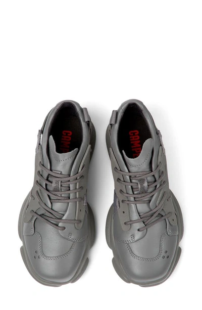 Shop Camper Twins Mismatched Sneakers In Medium Gray
