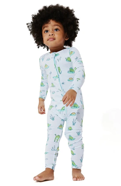 Shop Bellabu Bear Kids' Frogs Fitted Convertible Footie Pajamas
