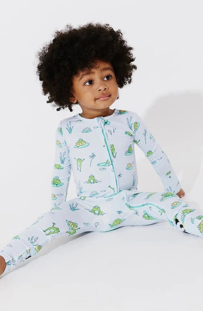 Shop Bellabu Bear Kids' Frogs Fitted Convertible Footie Pajamas