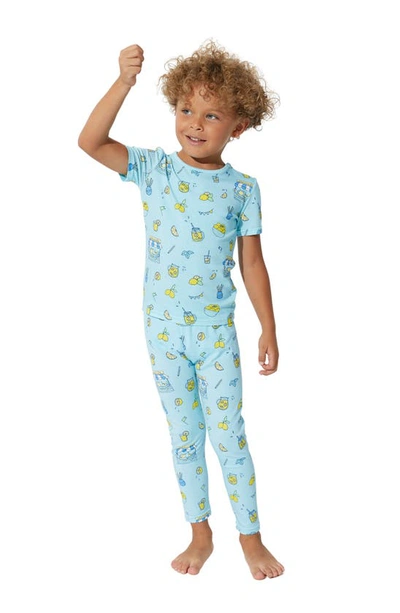 Shop Bellabu Bear Kids' French Pool Floats Print Fitted Two-piece Pajamas
