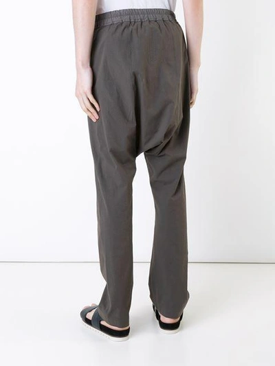 Shop Rick Owens Drop-crotch Trousers