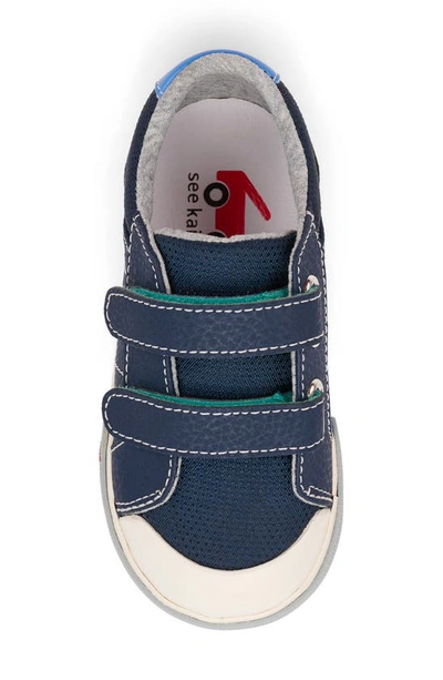 Shop See Kai Run Kids' Waylon Sneaker In Navy/ Teal