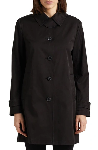 Shop Lauren Ralph Lauren Raincoat In Black