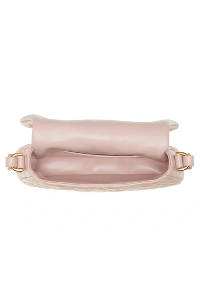 Versace Greca Goddess Mini Quilted Crossbody Bag In Powder Blush/  Gold