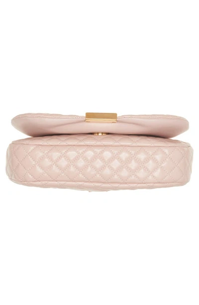 Versace Greca Goddess Mini Quilted Crossbody Bag In Powder Blush/  Gold