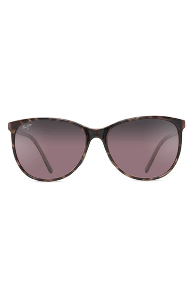 Shop Maui Jim Ocean 57mm Polarizedplus2® Sunglasses In Tortoise/ Raspberry/ Maui Rose