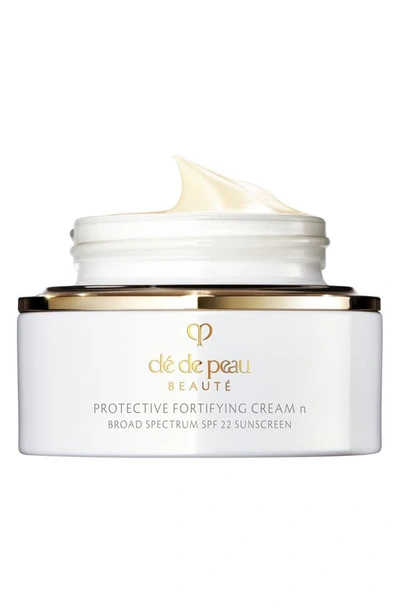Shop Clé De Peau Beauté Protective Fortifying Cream Broad Spectrum Spf 22, 1.8 oz