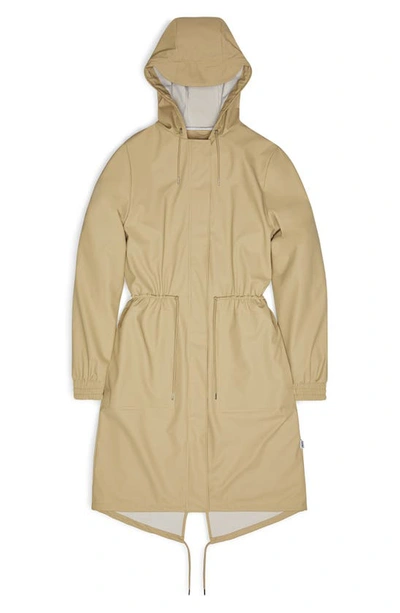 Shop Rains String Waterproof Jacket In Sand