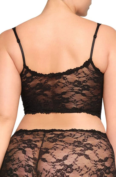 Shop Skims Stretch Lace Camisole In Onyx