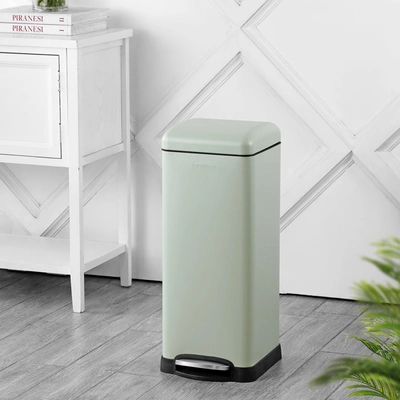Shop Happimess Betty Retro 8-gallon Step-open Trash Can (20 Liners Included) In Green