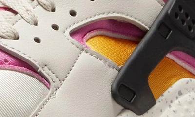 Shop Nike Huarache Run Sneaker In Bone/ Pink/ Gold