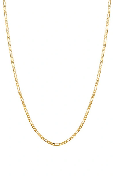 Shop La Rocks Figaro Chain Necklace In Gold