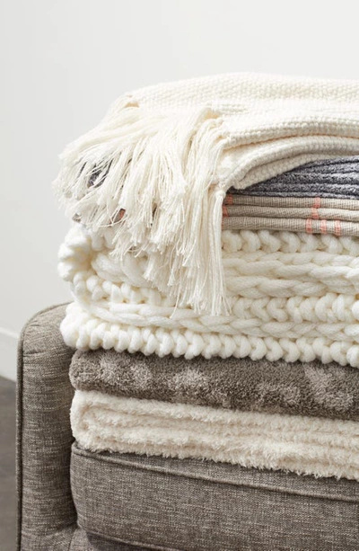 Barefoot Dreams Cozychic Throw In Oyster