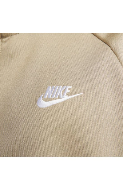 Shop Nike Sporstwear Club Jacket In Khaki/ White