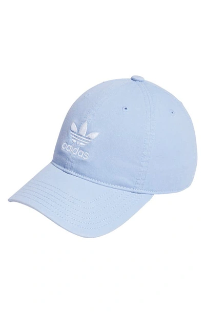 Adidas Originals Relaxed Baseball Cap In Blue Dawn/ White | ModeSens