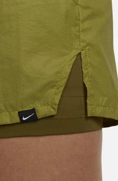 Shop Nike Run Division 2-in-1 Reflective Shorts In Moss/ Olive Flak