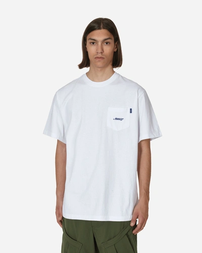 Shop Awake Ny Classic Logo Embroidered Pocket T-shirt In White