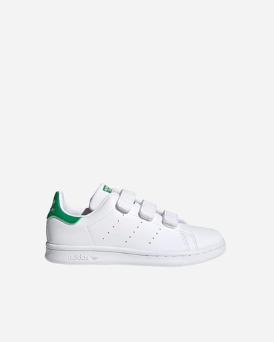 Shop Adidas Originals Stan Smith Cf (preschool) In White