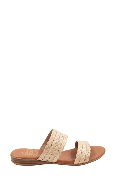Andre Assous Women's Narice Raffia Slide Sandals - Exclusive In Beige