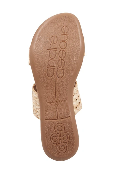 Andre Assous Women's Narice Raffia Slide Sandals - Exclusive In Beige