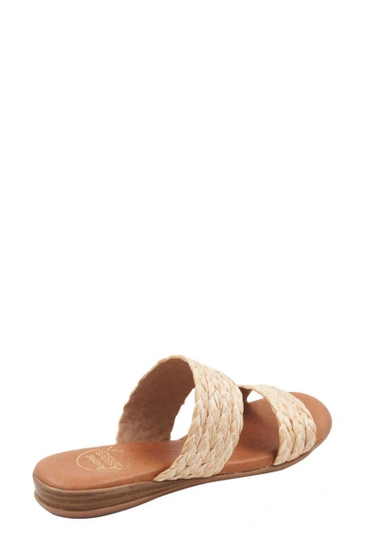 Andre Assous Women's Narice Raffia Slide Sandals - Exclusive In Beige