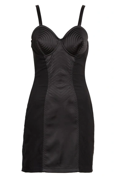 Shop Jean Paul Gaultier Conical Corset Minidress In Black