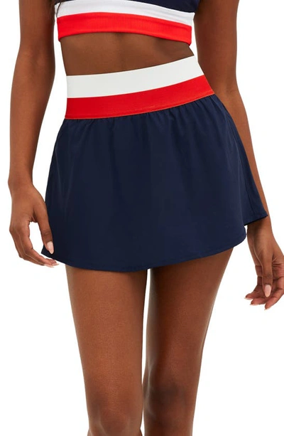 Shop Beach Riot Coast Tennis Skirt In Liberty Color Block