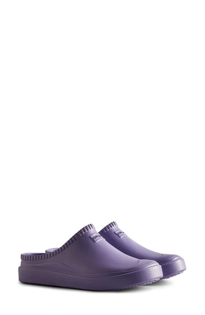 Shop Hunter Gender Inclusive In/out Bloom Clog In Iridescent Purple