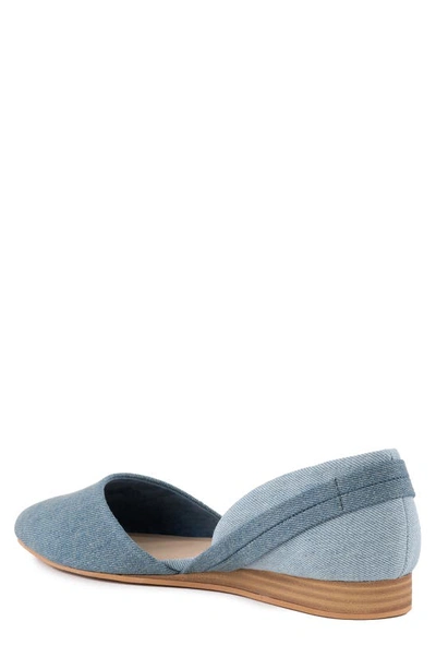 Shop Seychelles Great Escape D'orsay Flat In Blue