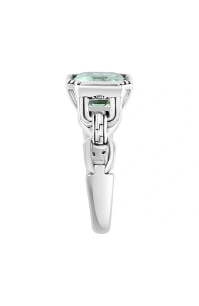 Effy Sterling Silver Prasiolite Ring In Green