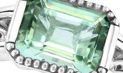 Effy Sterling Silver Prasiolite Ring In Green