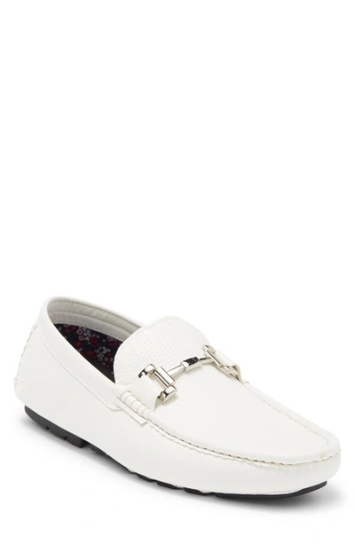 Shop Madden Lennii Bit Driving Loafer In White
