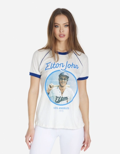 Shop Lauren Moshi Brice Elton John Dodgers In Milk/ Electric Blue