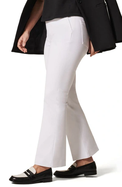 Shop Spanx On The Go Kick Flare Pants With Ultimate Opacity Technology In Classic White