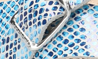 Mephisto Helen Toe Loop Sandal In Turquoise Sand Boa