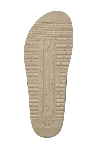 Mephisto Helen Toe Loop Sandal In Platinum Perla