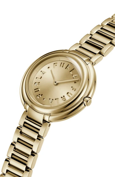 Shop Furla Icon Shape Bracelet Watch, 34mm In Gold/ Champagne/ Gold