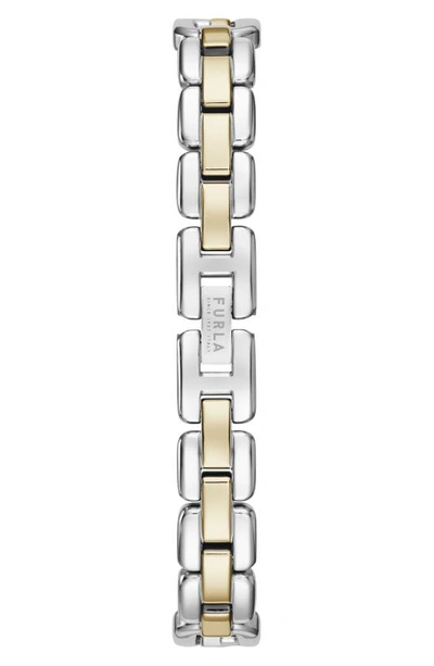 Shop Furla Arco Bracelet Watch, 25mm In Two Tone/ Green