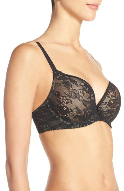 Wacoal Finesse Molded Underwire T-shirt Bra In Black