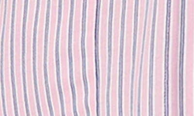 Ralph Lauren Stripe Organic Cotton Pajamas In Pink Stripe