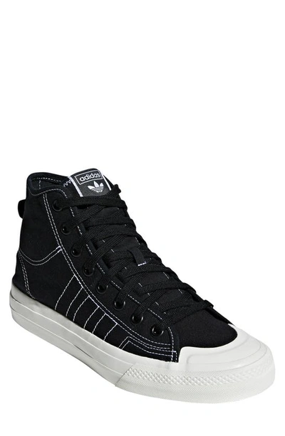 Shop Adidas Originals Nizza Rf Hi Lifestyle Sneaker In Black/ White/ Off White