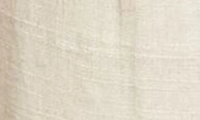 Shop Veronica Beard Zelly Tie Waist Linen Blend Pants In Silver Birch