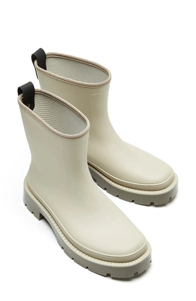 Shop La Canadienne Puddle Waterproof Boot In Cream Rubber