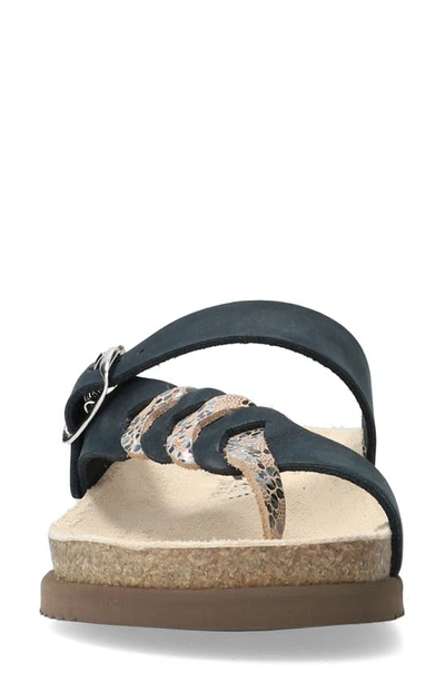 Shop Mephisto Heleonore Toe Post Sandal In Navy