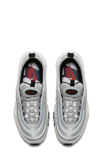 Shop Nike Kids' Air Max 97 Sneaker In Metallic Silver/ Red/ White
