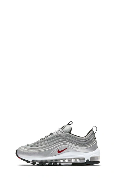 Shop Nike Kids' Air Max 97 Sneaker In Metallic Silver/ Red/ White